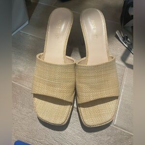 Nine West Raffia Heels